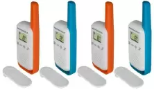 Stație radio portabilă Motorola Talkabout T42 Quad, albastru/portocaliu