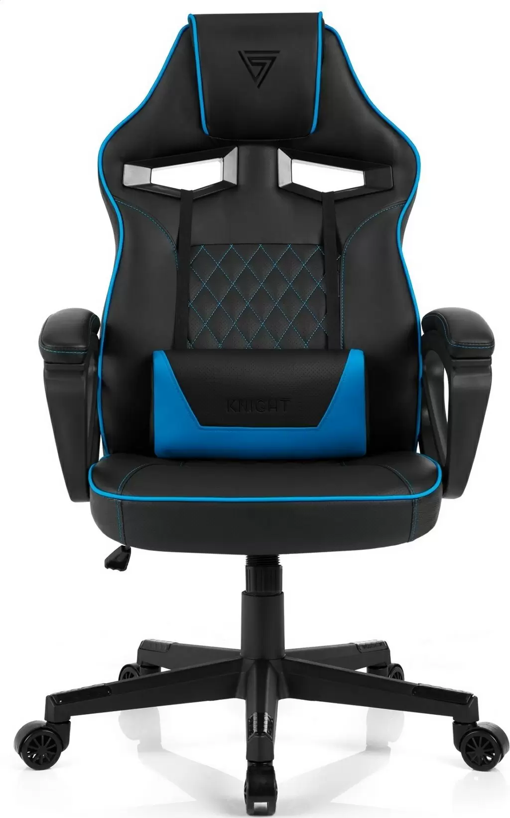 Компьютерное кресло SENSE7 Knight, черный/синий