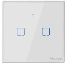 Умный выключатель Sonoff T2EU2C, белый