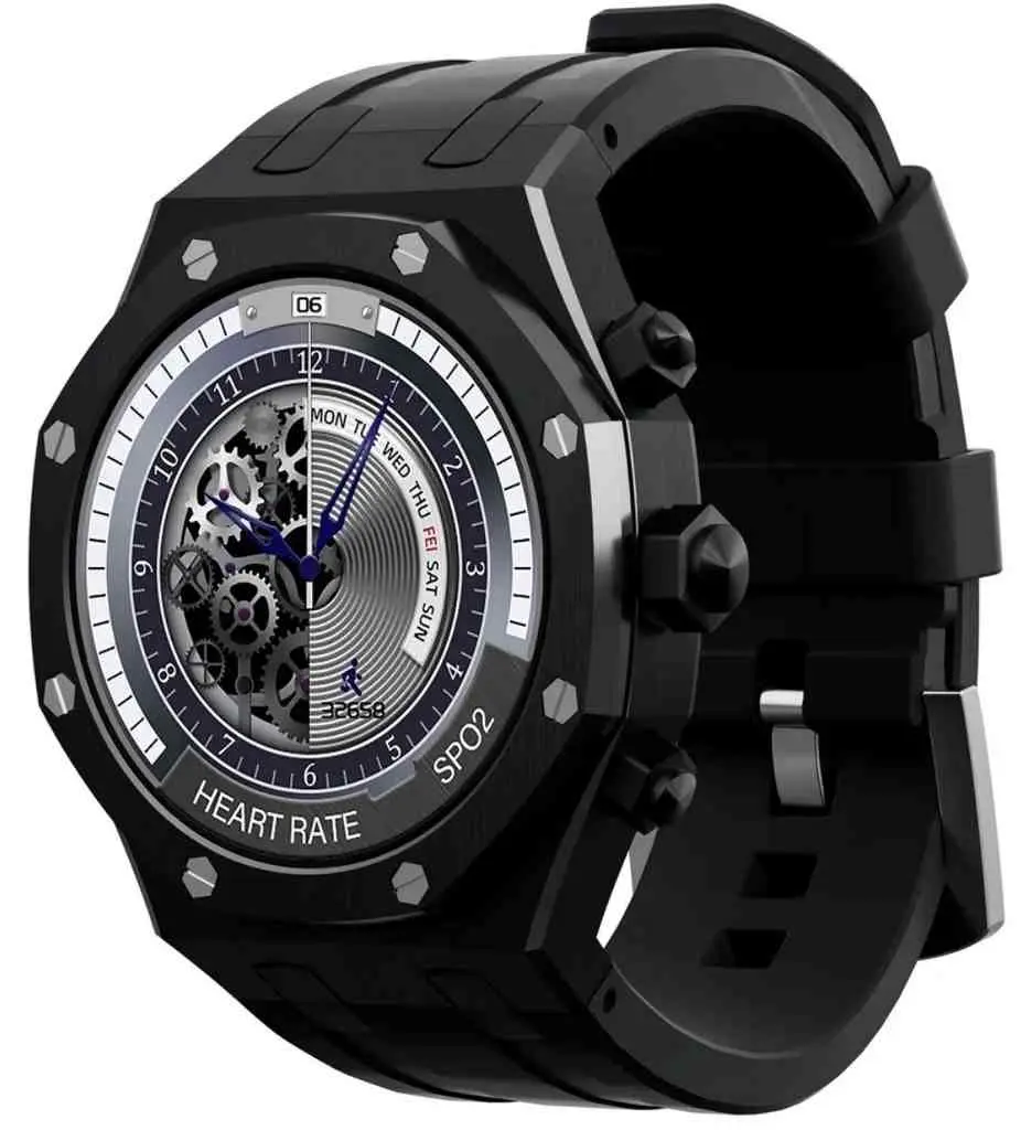 Smartwatch Charome T12 Amoled, negru