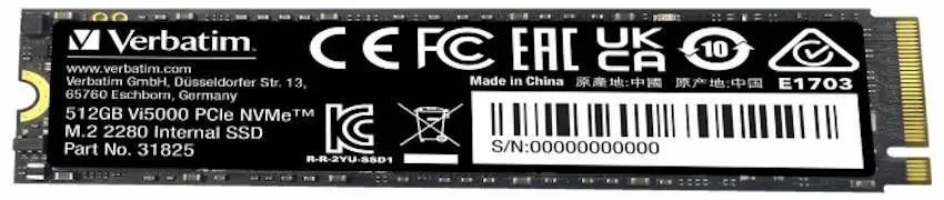 Disc rigid SSD Verbatim Vi5000 M.2 NVMe, 512GB
