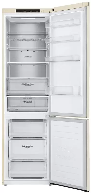 Холодильник LG GW-B509SENM, бежевый
