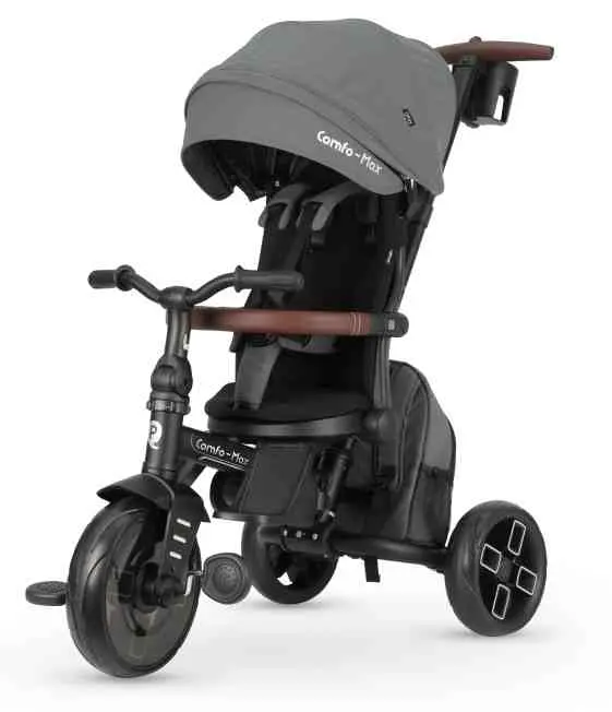 Bicicletă pentru copii Qplay Comfo Max, gri