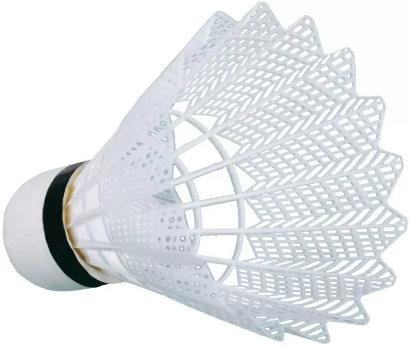 Fluturaș pentru badminton Spokey Air Tec 6 buc, alb