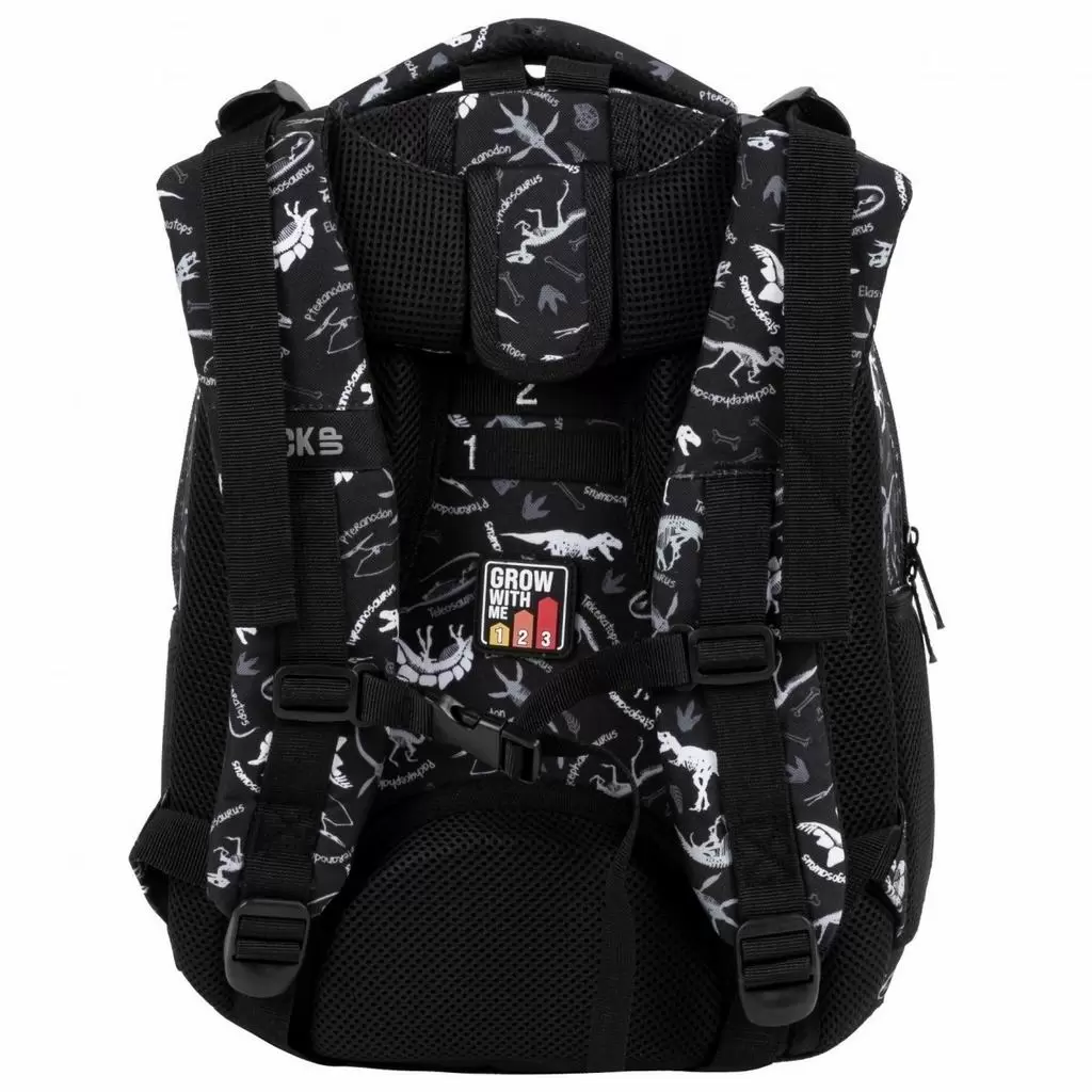 Rucsac școlar BackUP Dinosaury Black PLB4R114