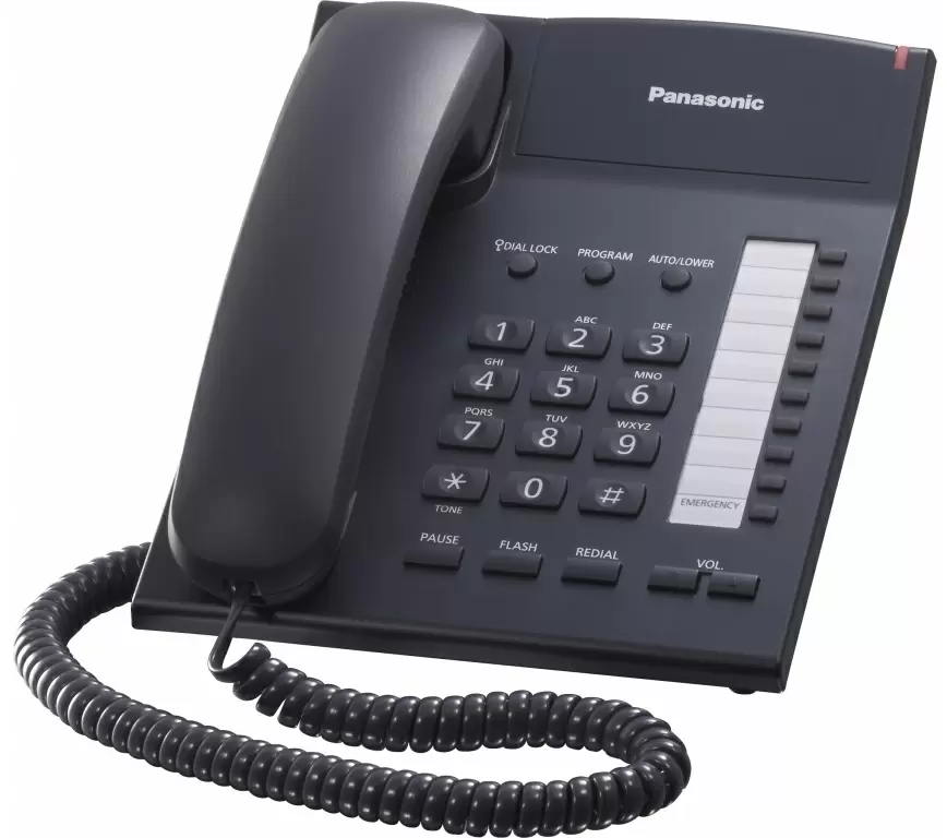 Проводной телефон Panasonic KX-TS2382UAB, черный