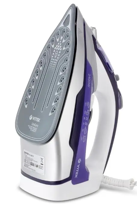 Утюг Vitek VT-1257, белый/фиолетовый
