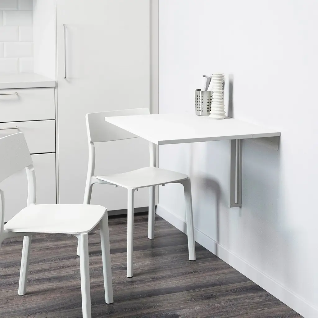 Masă IKEA Norberg 74x60cm, alb