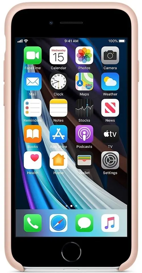 Чехол Apple iPhone SE 2020 Silicone Case, розовый