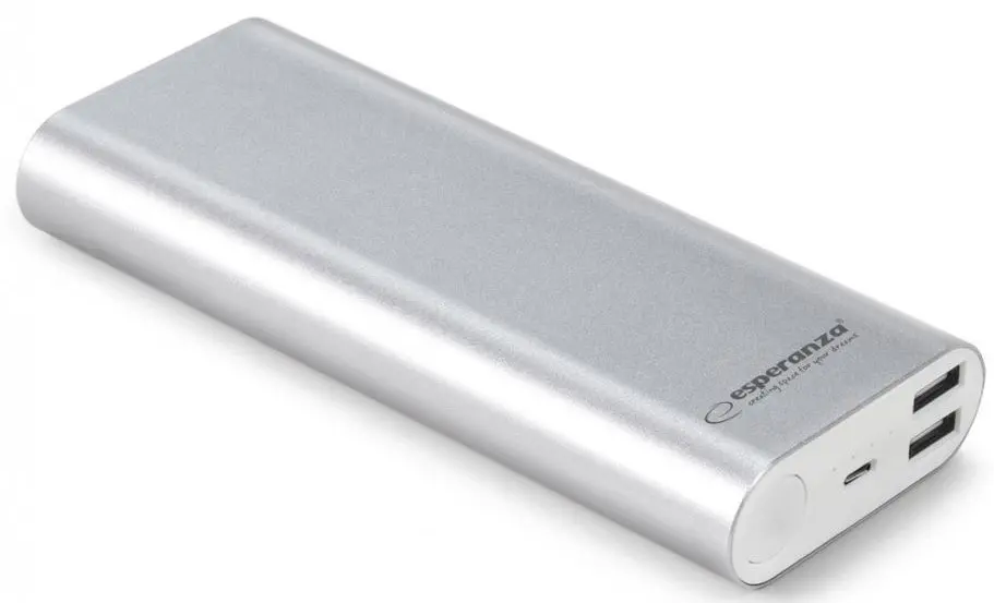 Acumulator extern Esperanza Proton 10000mAh, argintiu