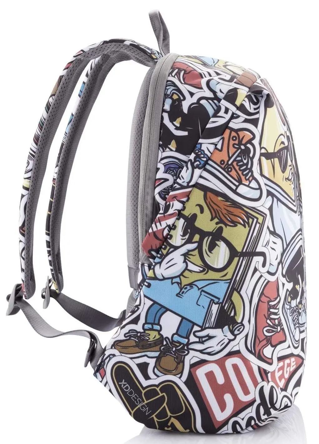 Rucsac XD Design Bobby Soft Art Grafitti, albastru