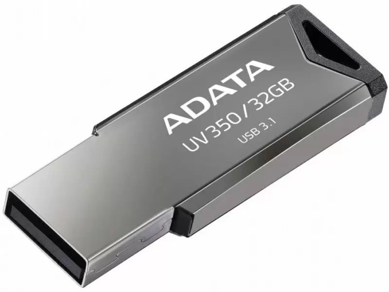 USB-флешка Adata UV350 32ГБ, серебристый