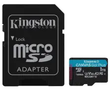Карта памяти Kingston microSD 1TB Class10 A2 UHS-I U3 (V30) + SD Adapter