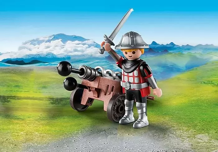 Set jucării Playmobil Knight With Cannon