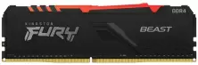 Memorie Kingston Fury Beast RGB 8GB DDR4-3733MHz, CL19-23-23, 1.35V