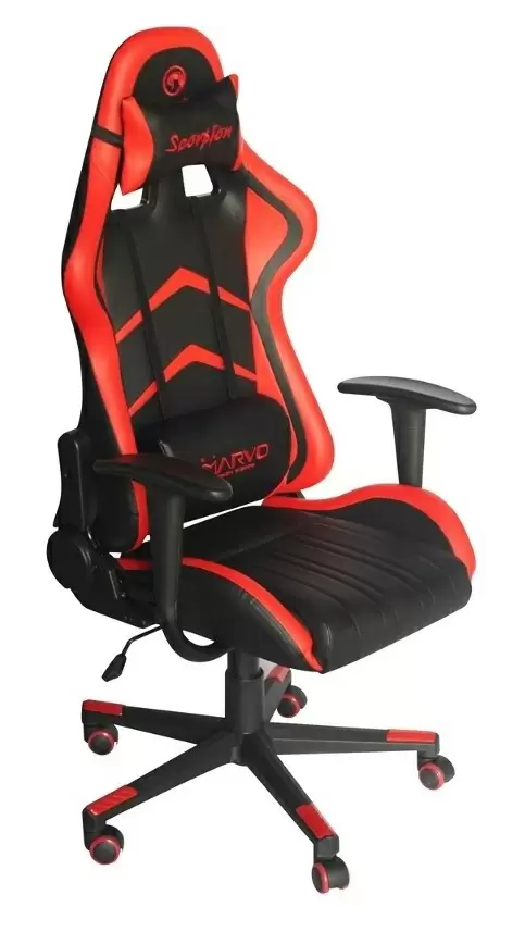 Компьютерное кресло Marvo CH-106, черный/красный