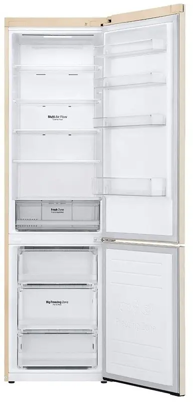 Холодильник LG GW-B509SEKM, бежевый