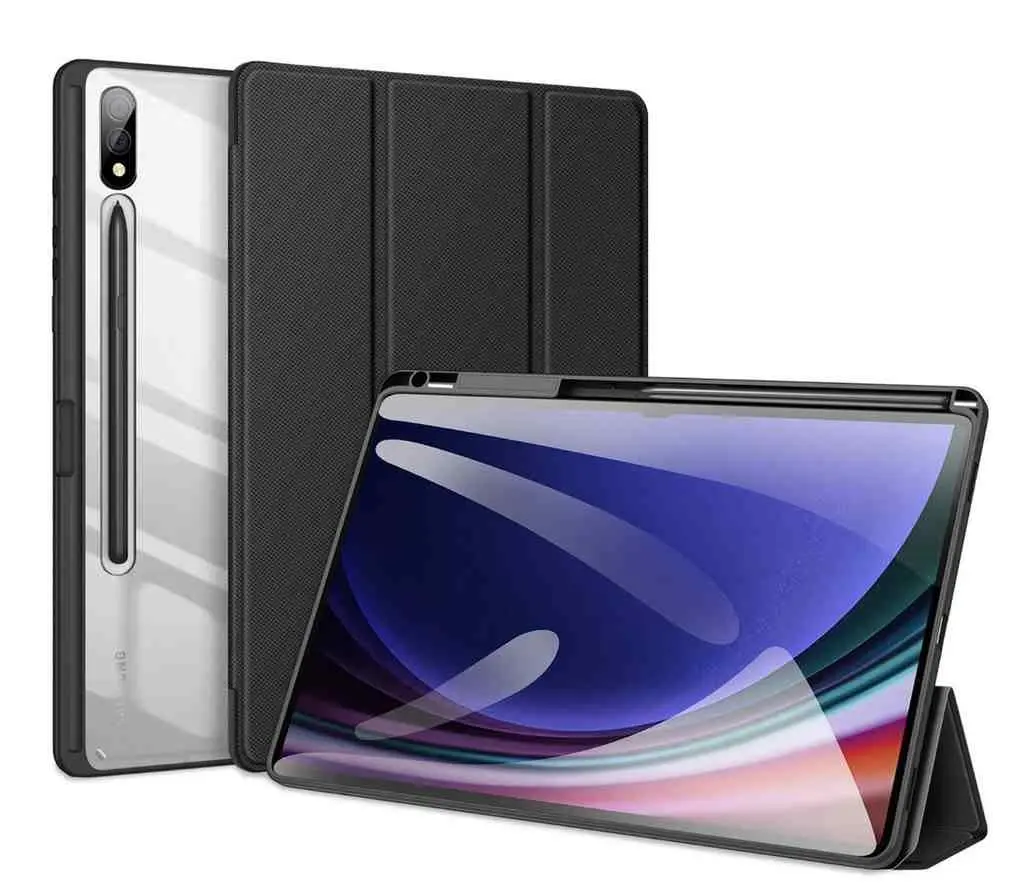 Чехол для планшета Dux Ducis Samsung Tab S10 Plus/S9 Plus/S9 FE Plus Toby, черный/прозрачный на tehnoparc.md Чехол для планшета Dux Ducis Samsung Tab S10 Plus/S9 Plus/S9 FE Plus Toby, черный/прозрачный