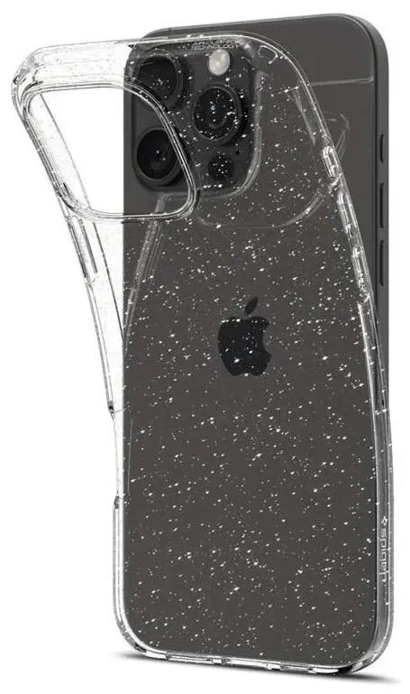 Husă de protecție Spigen iPhone 16 Pro Max Liquid Crystal Glitter, transparent