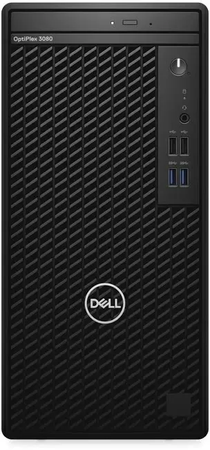 Системный блок Dell OptiPlex 3080 MT (Core i3-10105/8ГБ/256ГБ/Ubuntu), черный