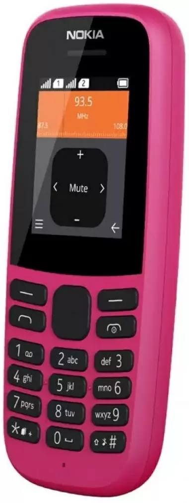 Мобильный телефон Nokia 105 (2019) Duos, розовый