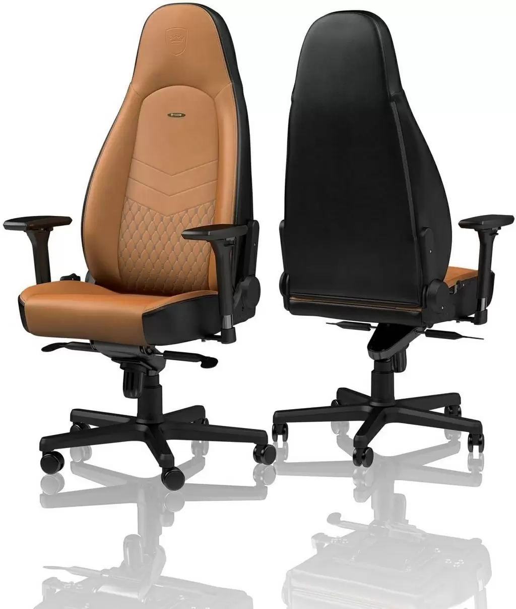 Scaun de birou Noblechairs NBL-ICN-RL-CBK, negru/cafeniu