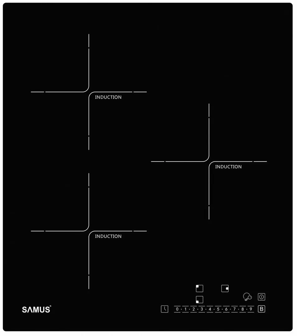 Индукционная панель Samus PSI-43SG1, черный