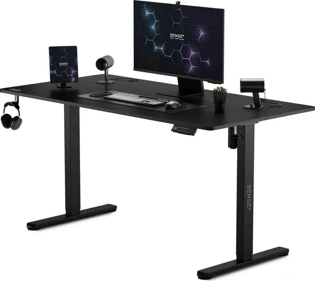 Masă de birou SENSE7 Nojo 140x70, negru