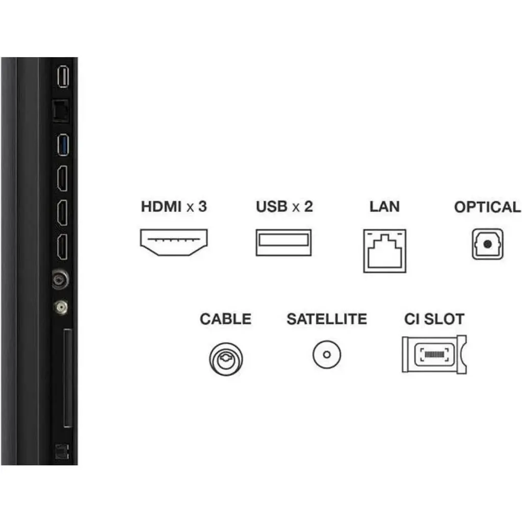 Televizor Tcl 50C61K, negru