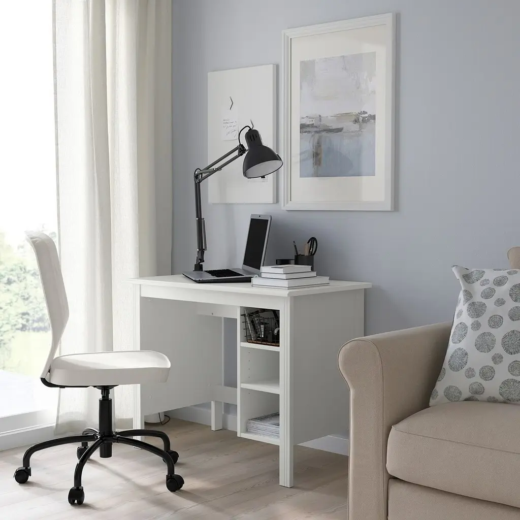 Masă de birou IKEA Brusali 90x52cm, alb