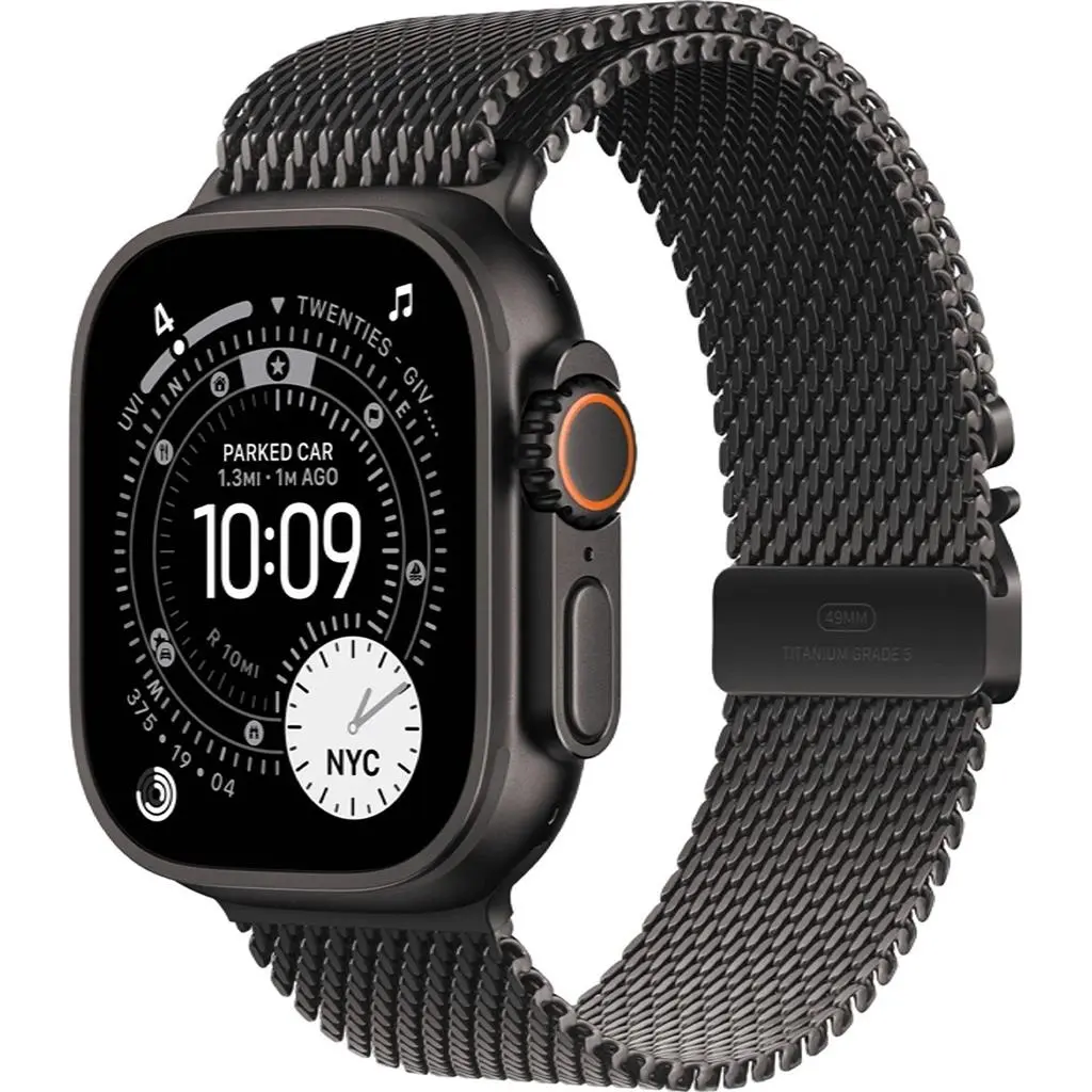 Умные часы Apple Watch Ultra 3 GPS + Cellular 49mm Black Titanium Case with Black Titanium Milanese Loop MF1Q4