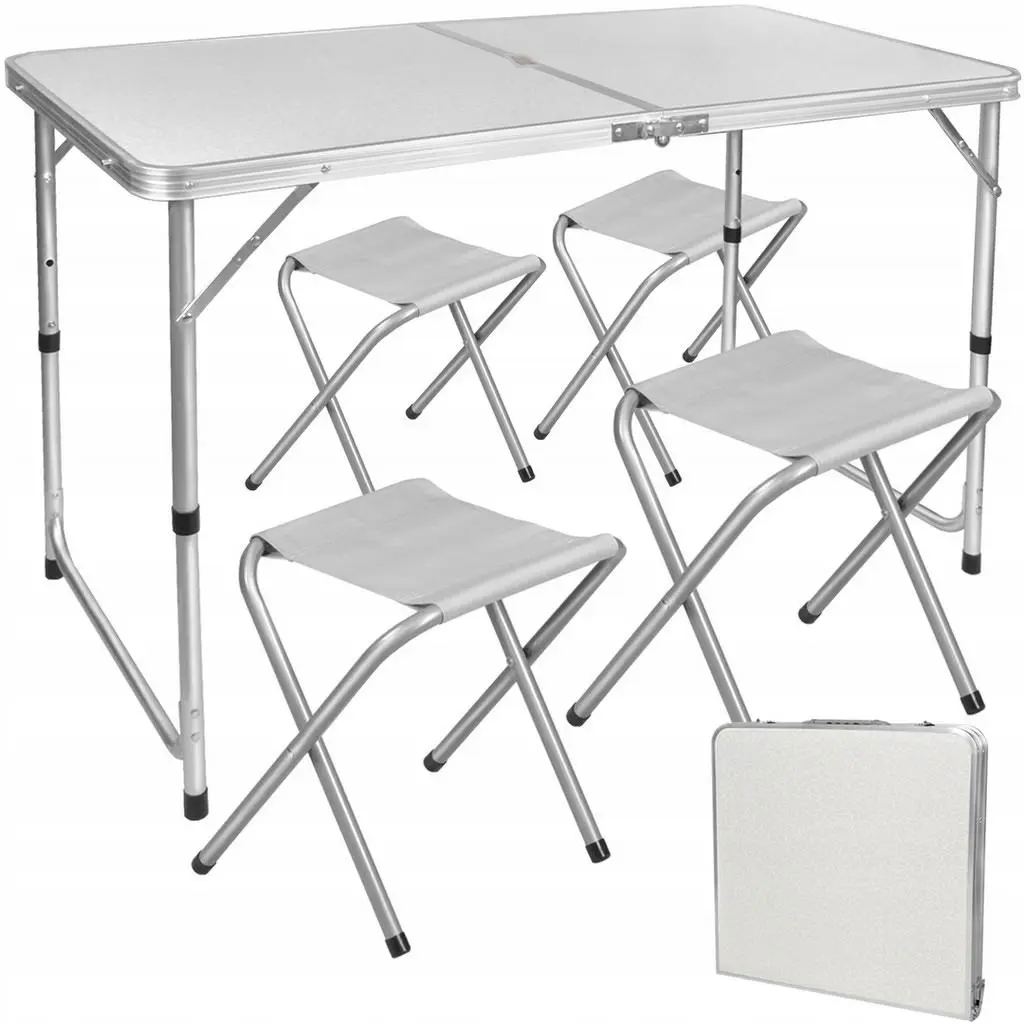Set mobilă de grădină Trizand 23238, alb/gri