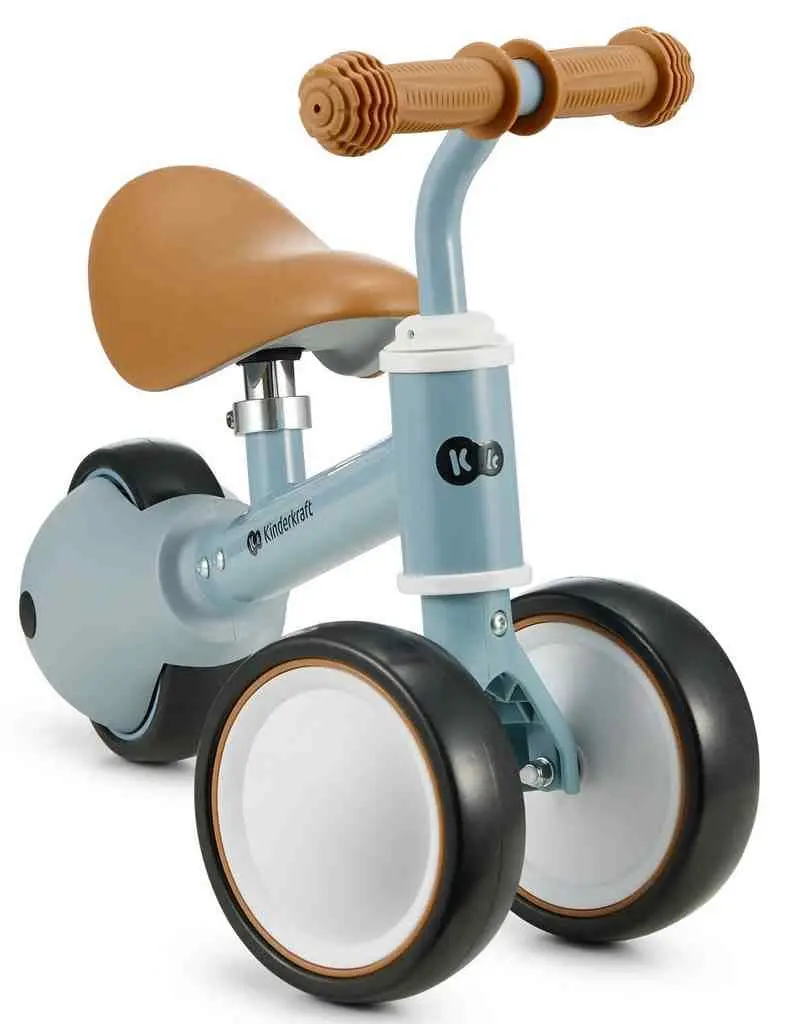 Bicicletă fără pedale KinderKraft Cutie, albastru deschis