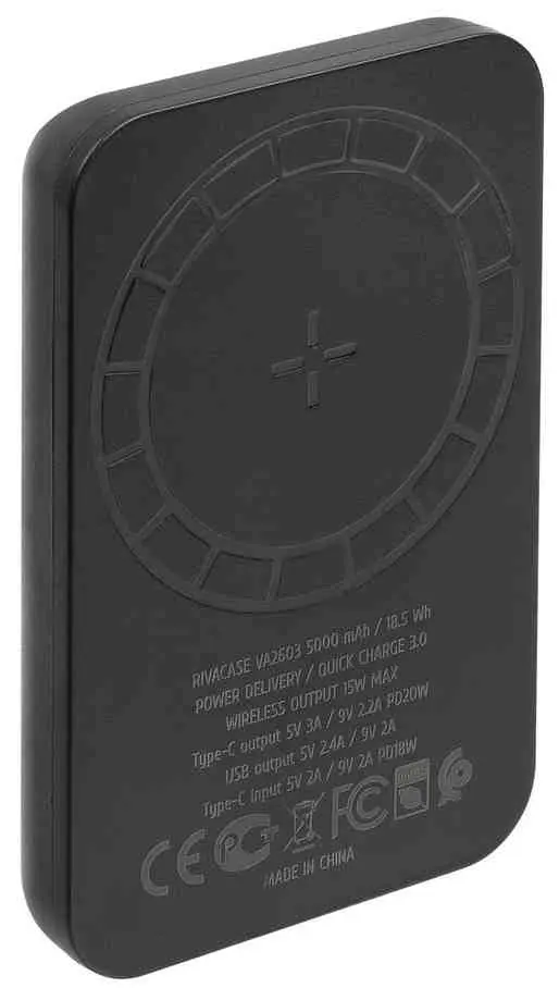 Acumulator extern Rivacase VA2603 5000mAh, negru
