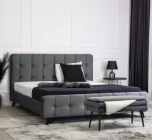 Кровать Mebel Elite Lino 160x200см, серый
