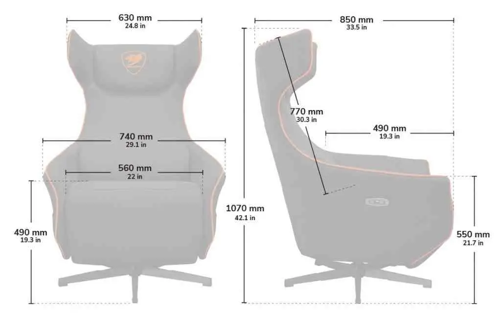 Scaun gaming Cougar Magus, negru/portocaliu pe tehnoparc.md Scaun gaming Cougar Magus, negru/portocaliu