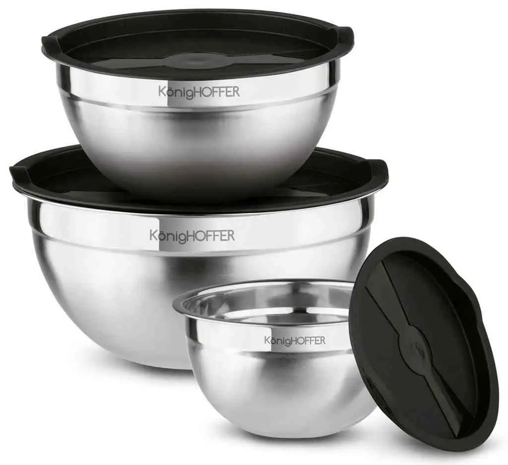 Set de boluri Konighoffer Satin, inox