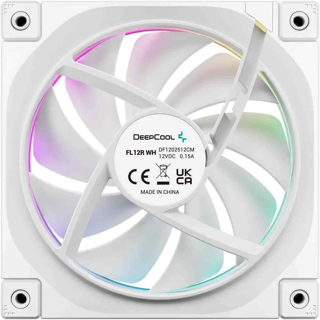 Ventilator de carcasă DeepCool FL12R WH, alb