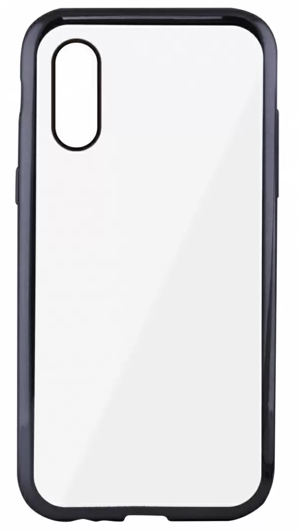 Чехол KSIX Flex Laser IPhone XS Max, прозрачный/серый