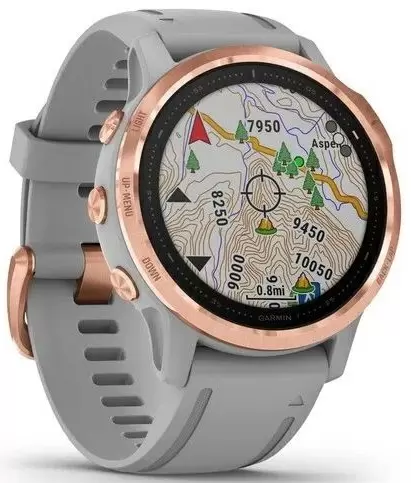 Умные часы Garmin fenix 6S Sapphire, розовое золото/серый
