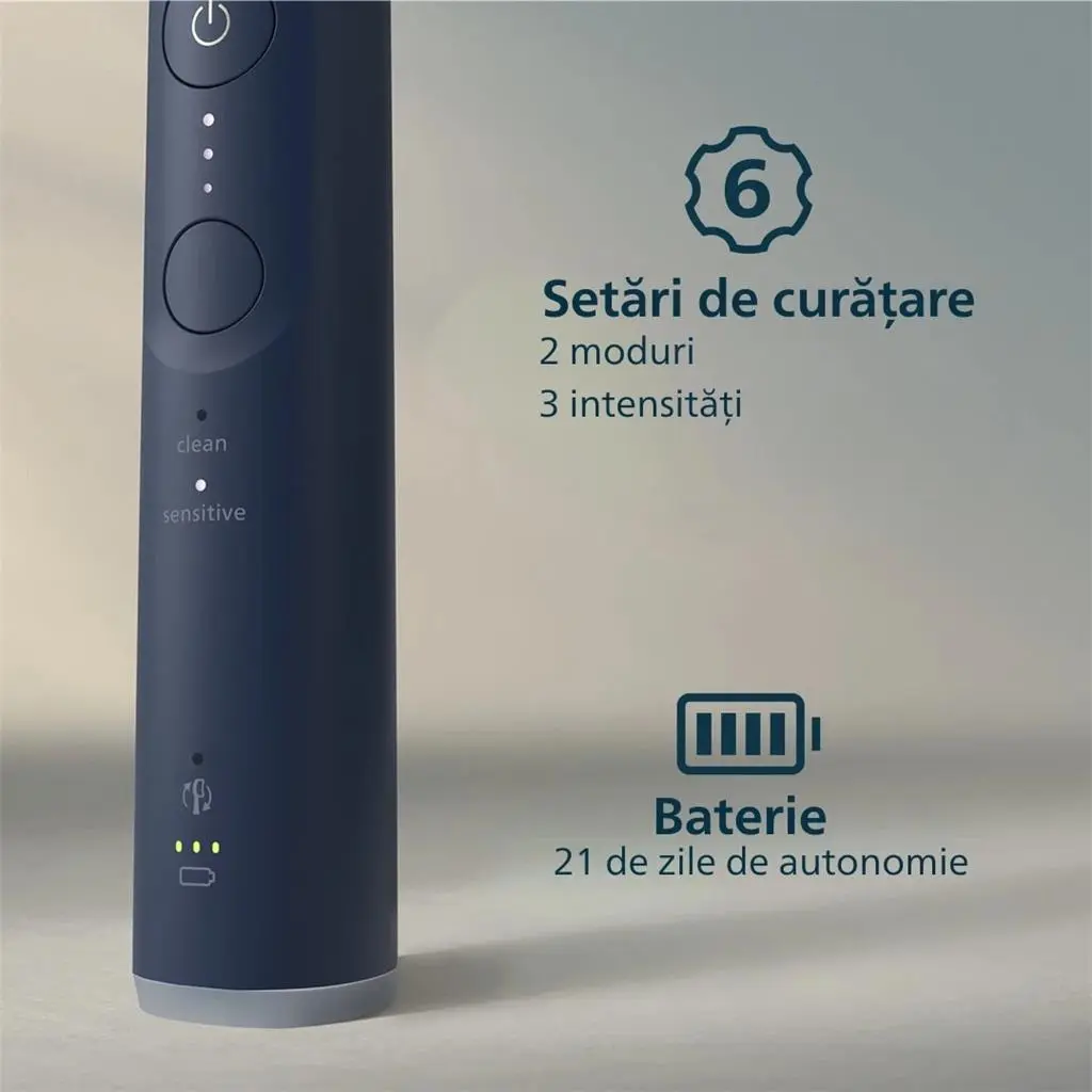 Электрическая зубная щетка Philips HX7403/01, синий