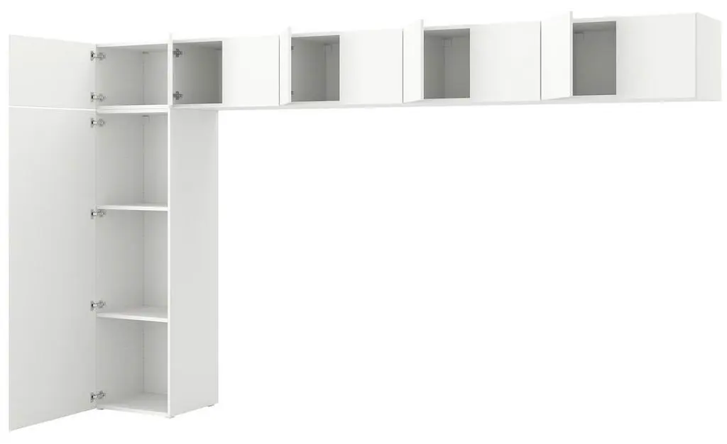 Гостиная IKEA Platsa 10 дверей 380x42x221см, фоннес белый на tehnoparc.md Гостиная IKEA Platsa 10 дверей 380x42x221см, фоннес белый