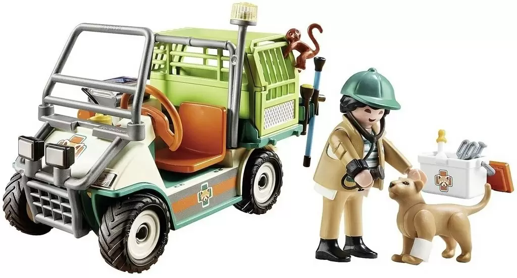Игровой набор Playmobil Zoo Vet with Medical Cart