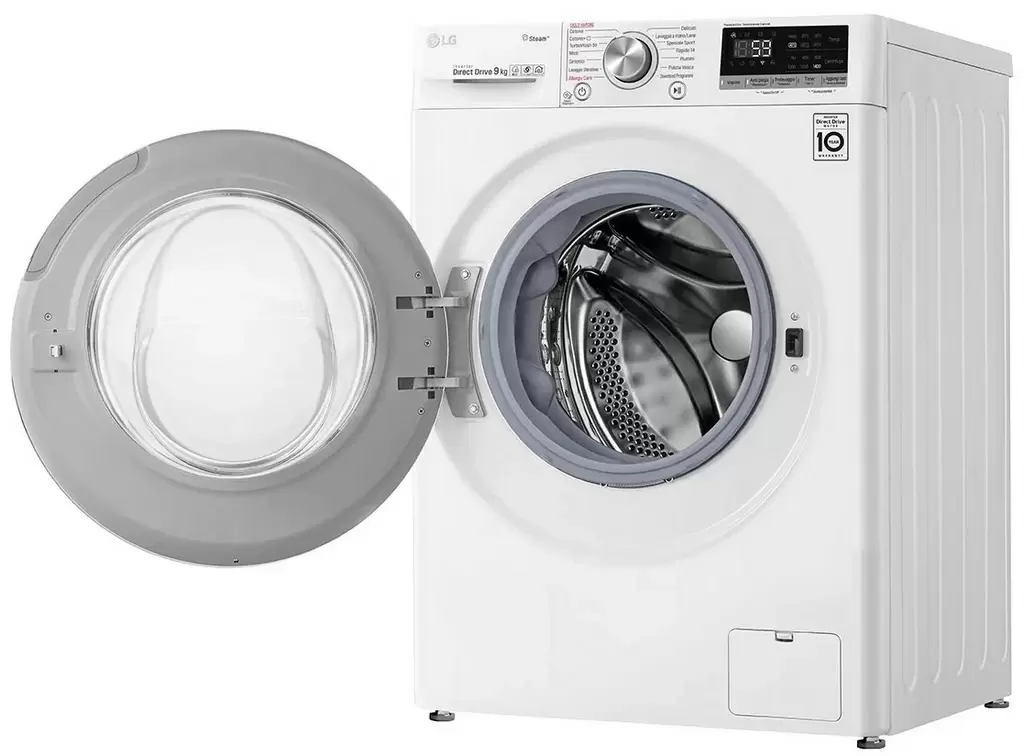 Maşină de spălat rufe LG F4WV509S1E, alb