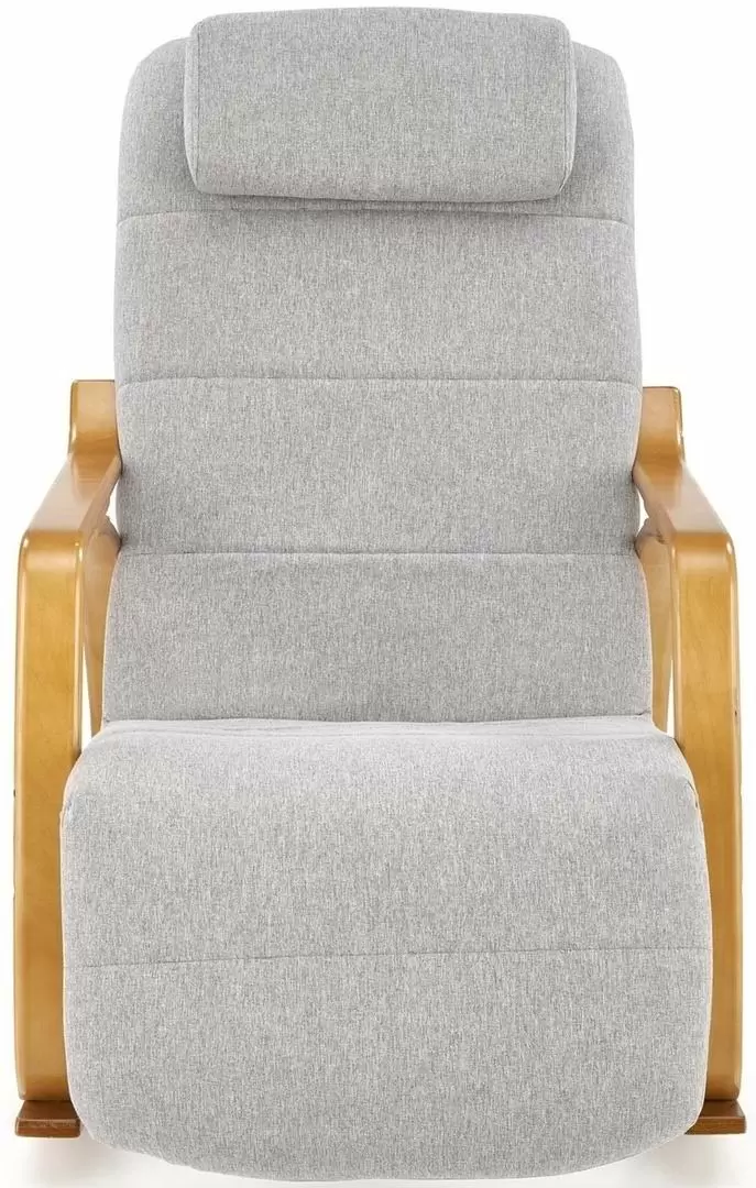 Кресло Halmar Prime, серый/натуральный
