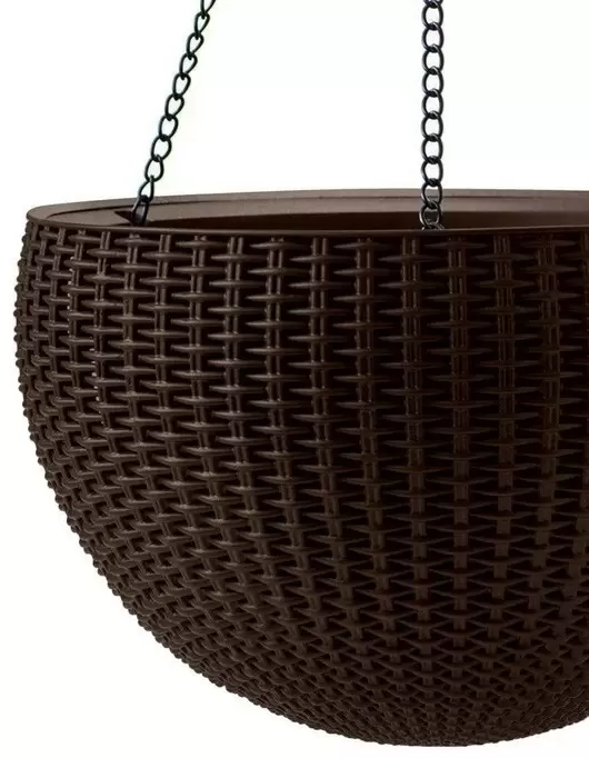 Ghiveci Keter Hanging Sphere Planter, cafeniu
