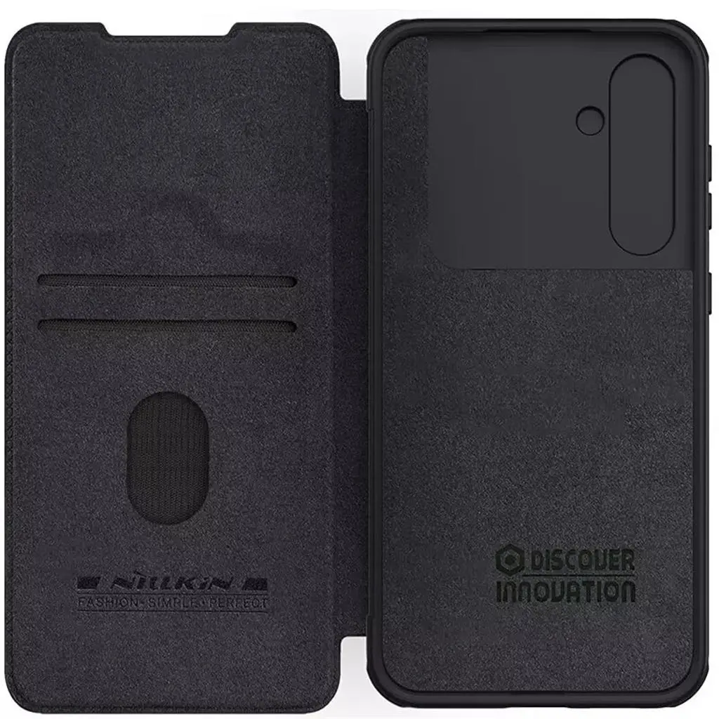 Husă de protecție Nillkin Samsung S23 FE Qin Pro LC, negru pe tehnoparc.md Husă de protecție Nillkin Samsung S23 FE Qin Pro LC, negru