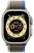 Smartwatch Apple Watch Ultra GPS + Cellular 49mm, carcasă din titan, curea Trail Loop M/L albastru/gri