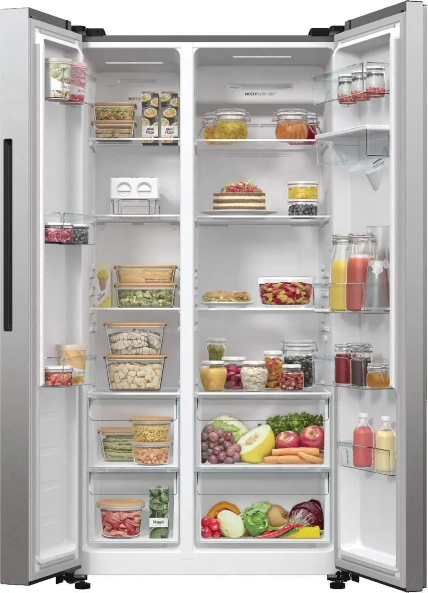 Холодильник Gorenje NRR9185EAXLWD, нержавеющая сталь