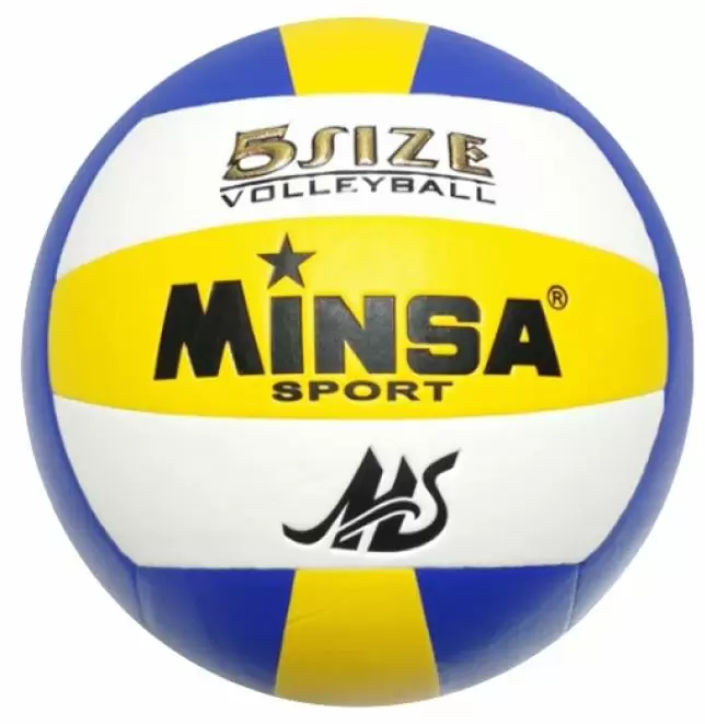 Minge de volei 4Play Minsa 0316-02, alb/galben/albastru